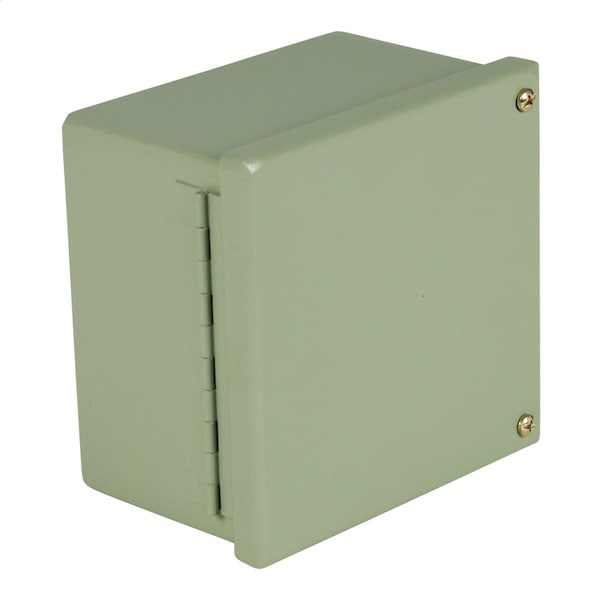 Captive Screws Electrical Enclosures, 12 in H, 4 in D, 10 in W, 12, Carbon Steel
